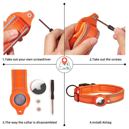 Collier nylon porte-AirTag Maison Poméra - vue alternative