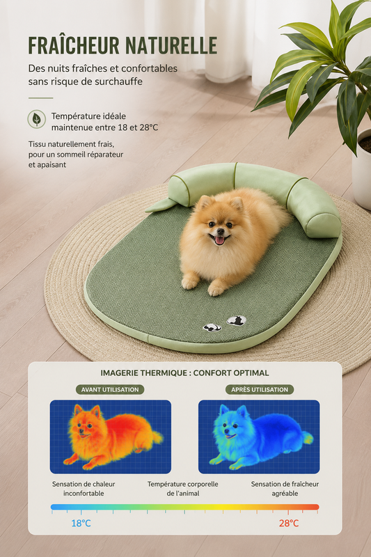 Tapis rafraîchissant bambou Maison Poméra - vue 2