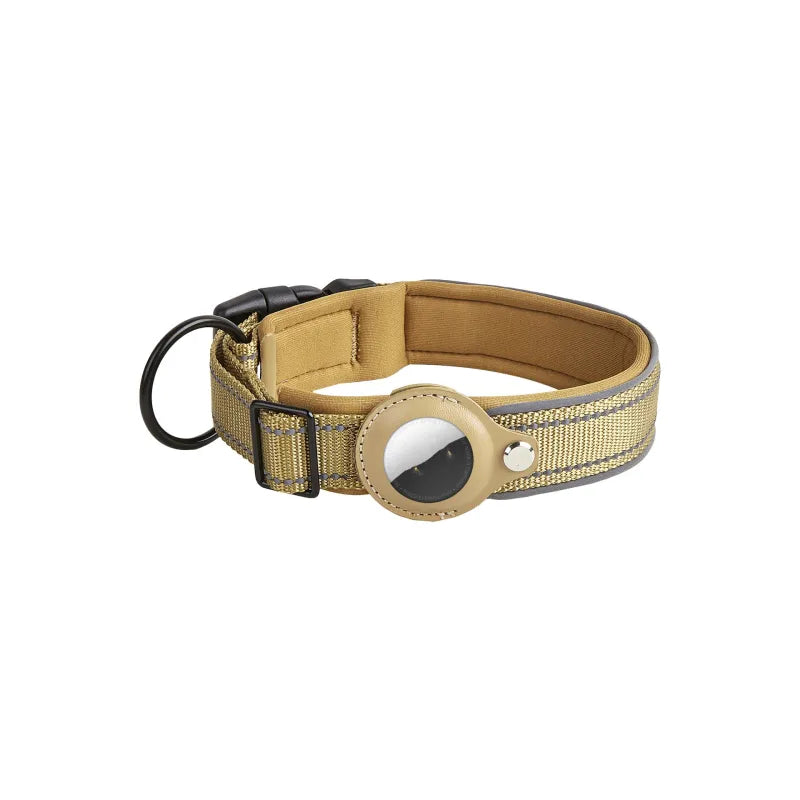 Maison Poméra – Collier Porte-AirTag Chien – Localisation GPS