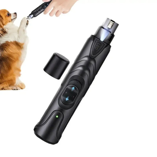 Lime à griffes électrique pour chien Maison Poméra — rechargeable, éclairage LED